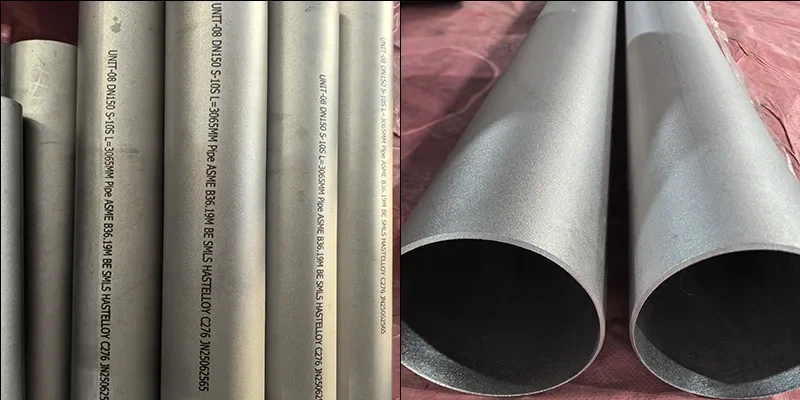 Tube sans soudure Hastelloy C276 de 1 600 kg expédié en Allemagne